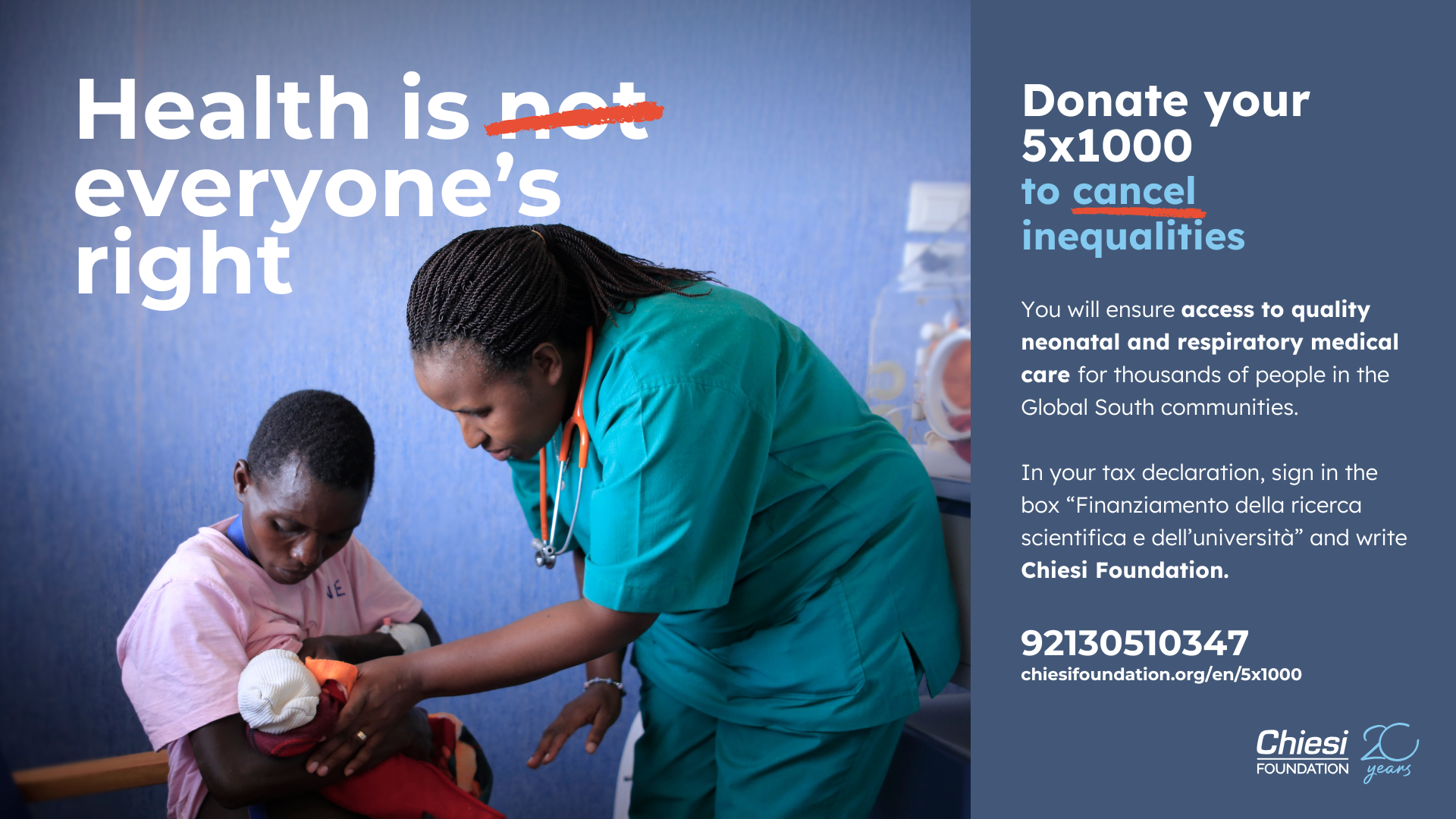 Donate your 5x1000 to the Chiesi Foundation