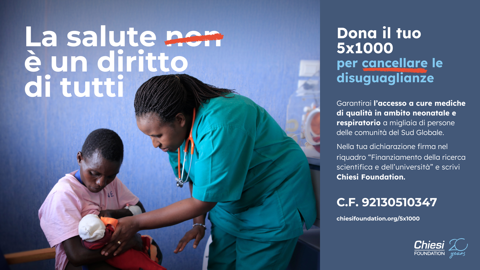 Dona il tuo 5x1000 a Chiesi Foundation